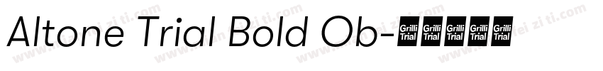 Altone Trial Bold Ob字体转换